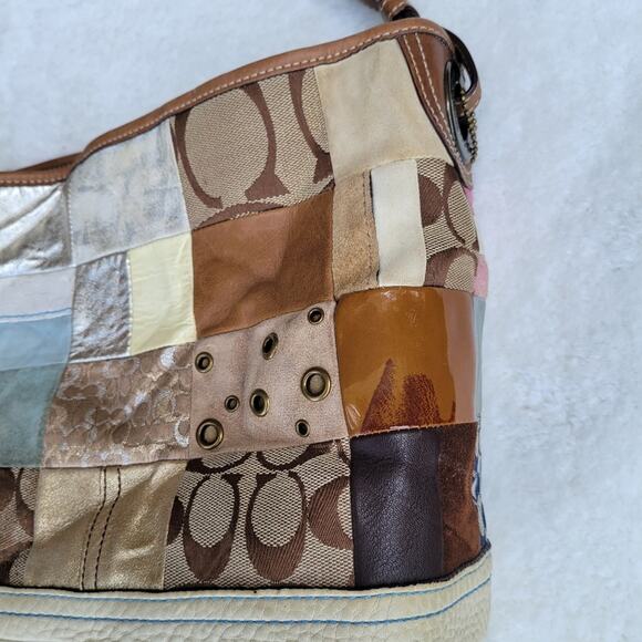 Coach Patchwork Leather Tote - Picture 4 of 12